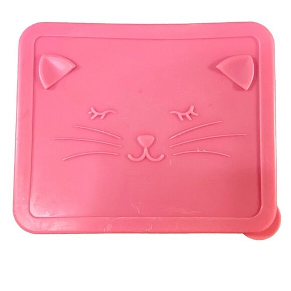 Pottery Barn Kids Metal Kitty Tin Compartment Organization Jewelry Makeup - Picture 1 of 6